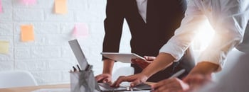 Digital marketers collaborating on effective marketing strategies for healthcare 