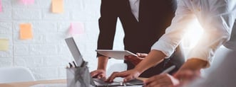 Digital marketers collaborating on effective marketing strategies for healthcare  